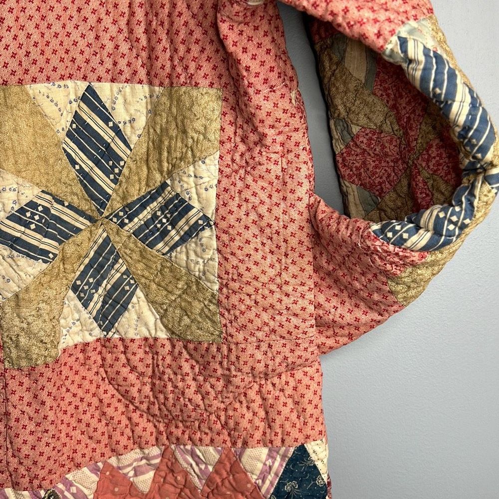 Quilted Patchwork Jacket Medium - image 5